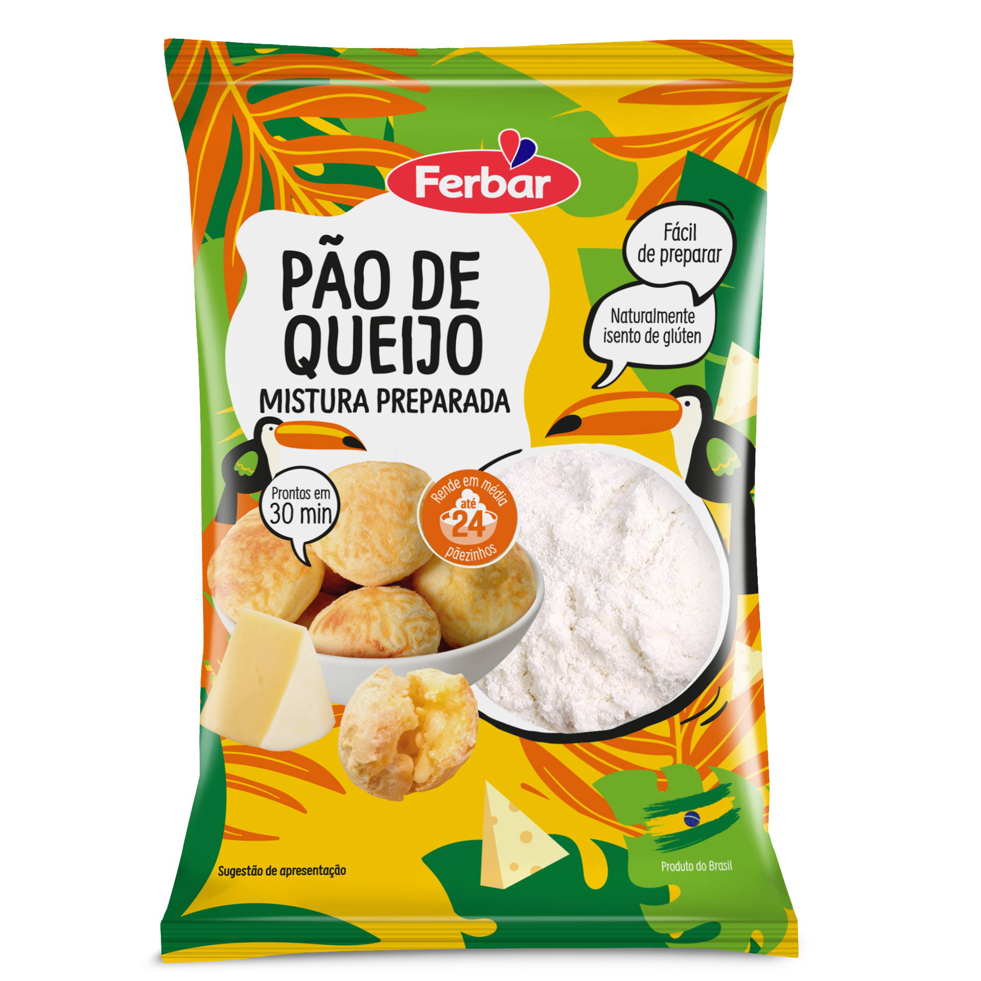 Imagem de 6400 Mistura Preparada Pão De Queijo Sqt 500G 24