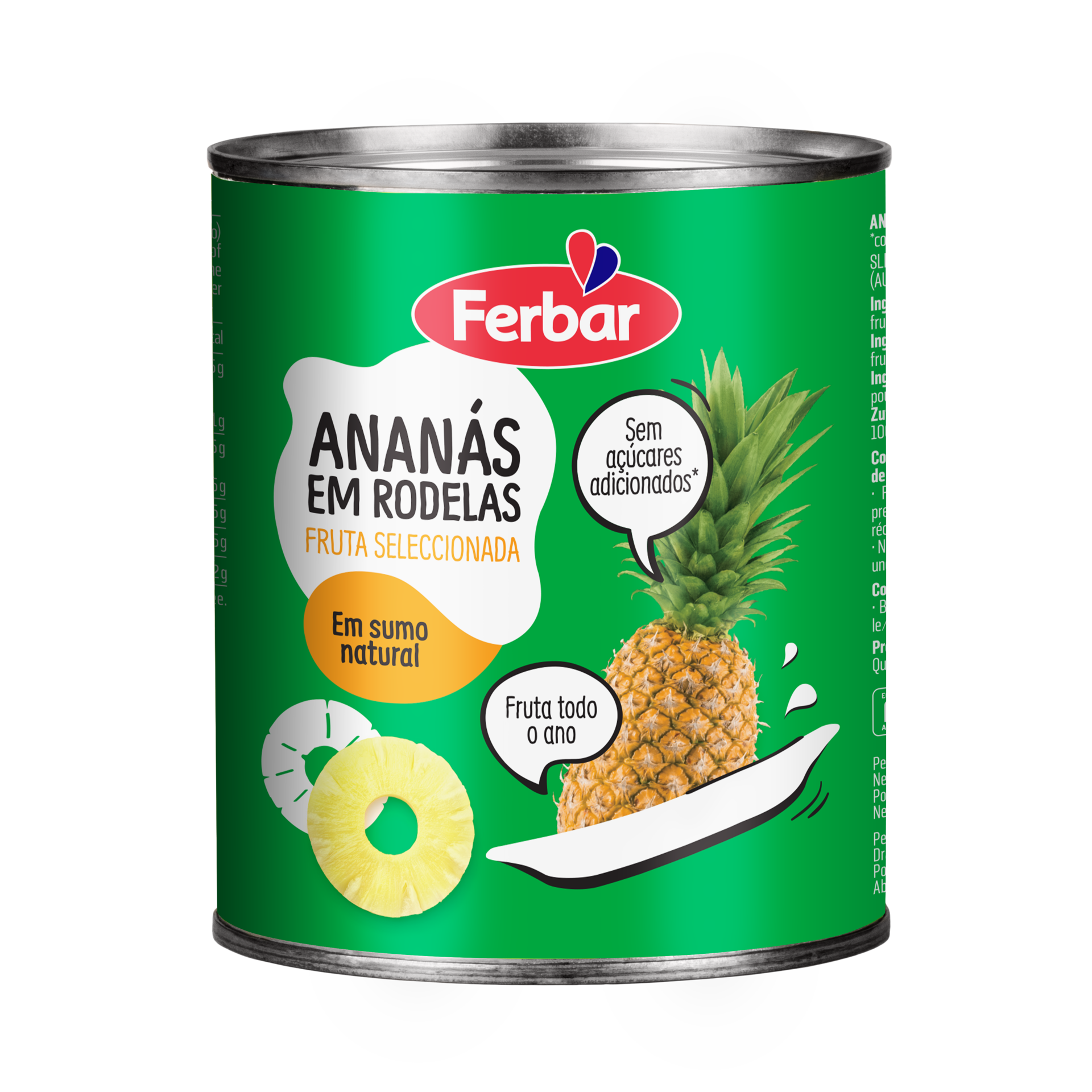 Imagem de 5866 Ananás Rodelas Em Sumo Natural LT 1Kg Nova Imagem