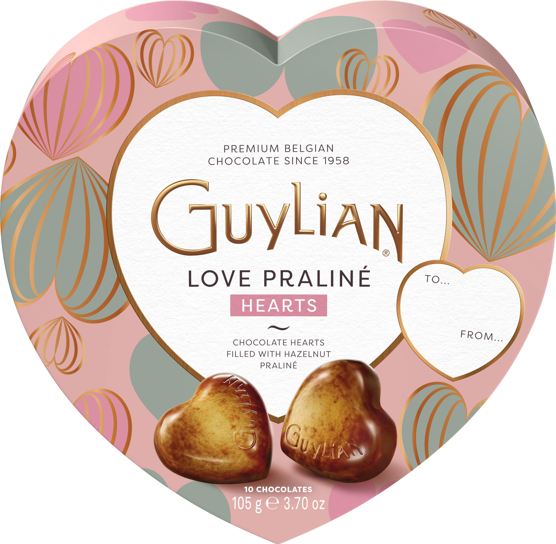 Imagem de 6227 Guylian Love Praliné Heart Bombons 105G 24