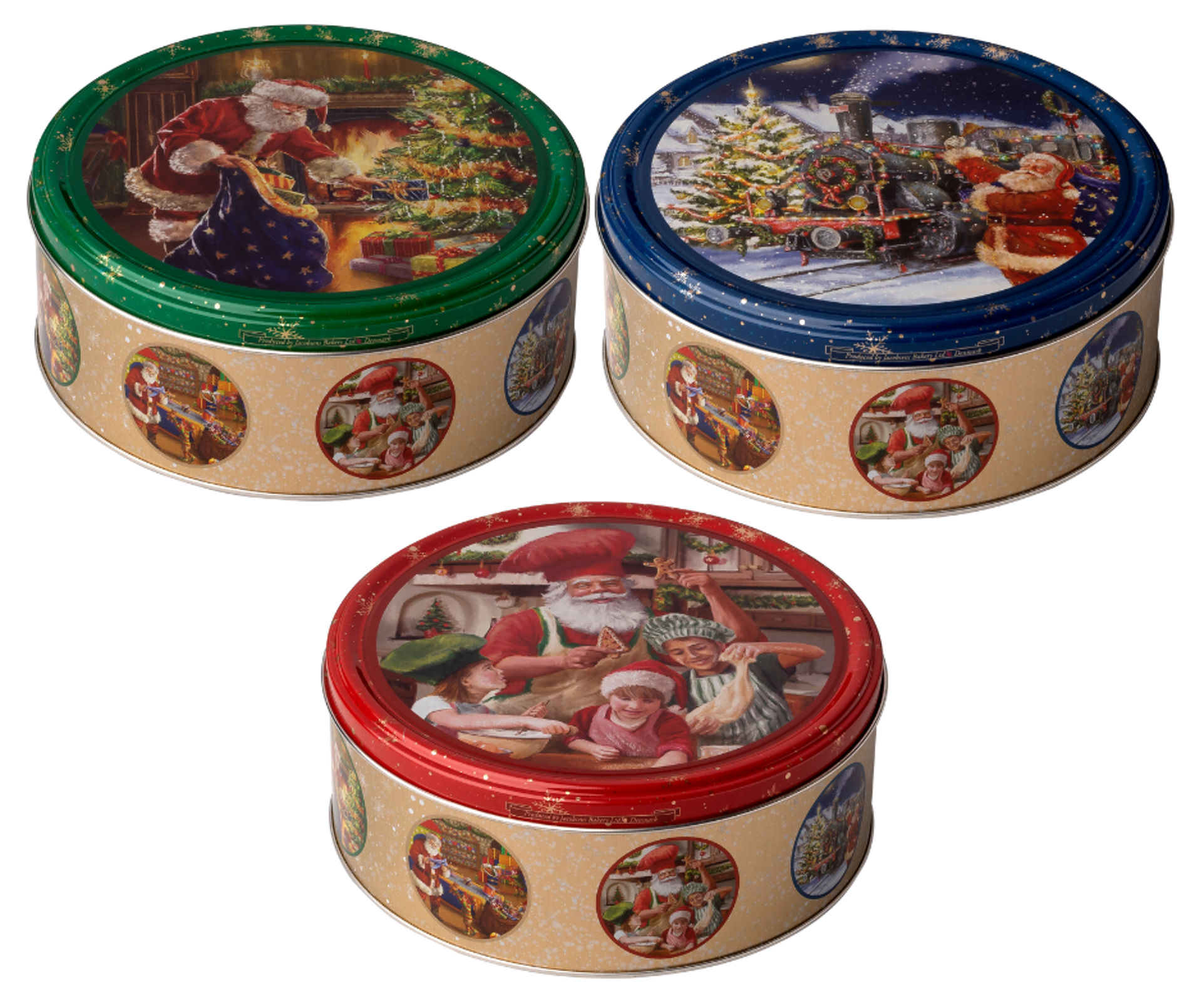 Imagem de 6559 Butter Cookies Vintage Santa